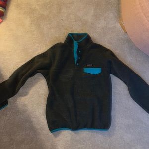 Gray and Blue Patagonia Jacket